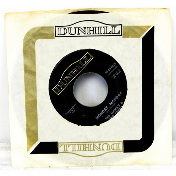 VTG 1966 Mamas & The Papas Monday/Got A Feelin Dunhill 45 Single LP Vinyl Record - Picture 1 of 3